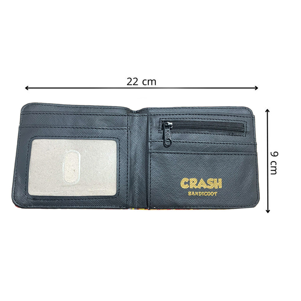 محفظة من جلد البولي يوريثان مطبوعة بطبعة 29 Crash Bandicoot