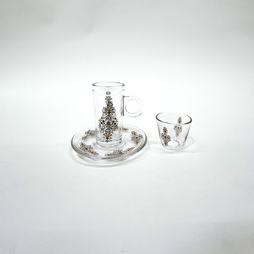 طقم استكانة وفنجان 18قطعة