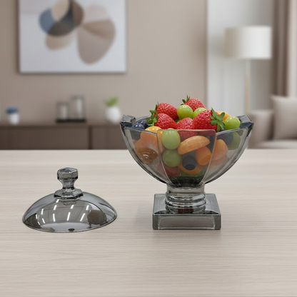 وعاء تقديم زجاجي