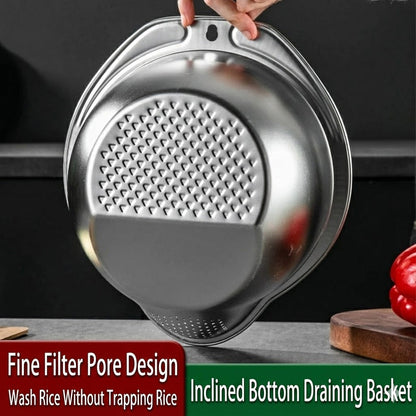 وعاء غسل وتصفية الأرز