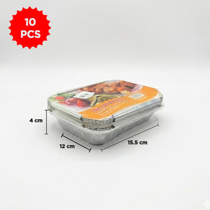 علب طعام الومنيوم مع أغطية