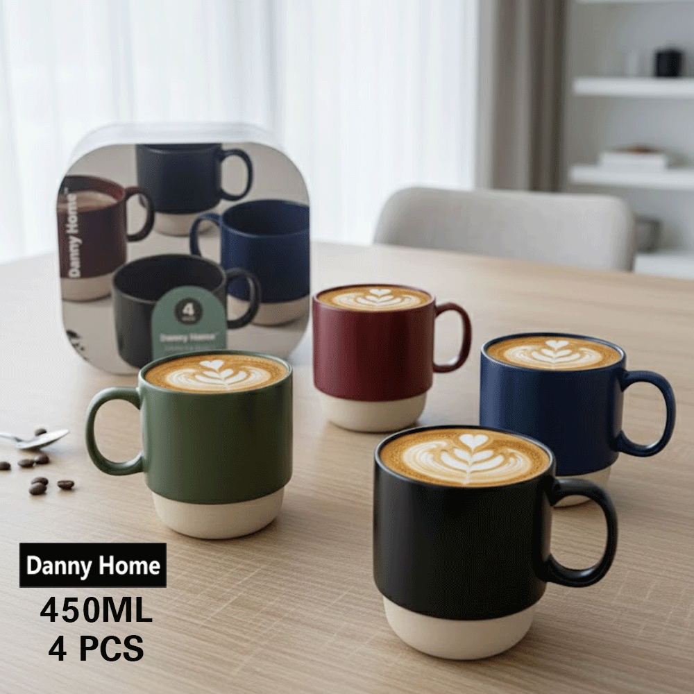 أكواب بورسلين مطبوعة،