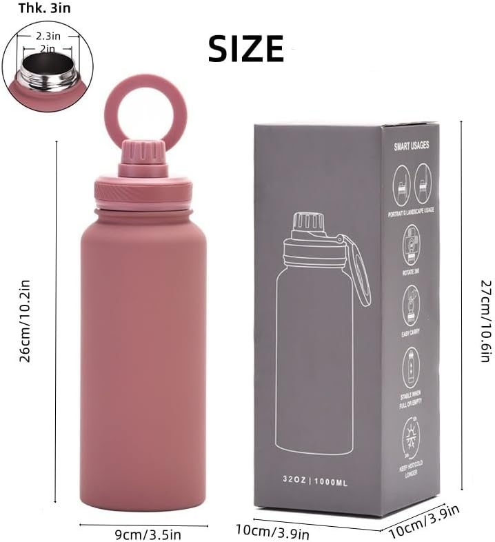 قارورة حرارية مع ستاند هاتف 1000/1200 ملل