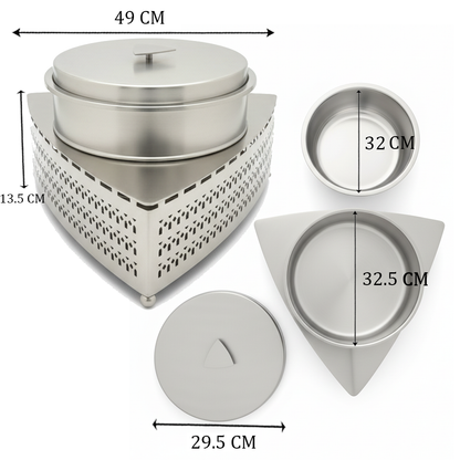 سخان طعام معدني بتصميم هندسي 5لتر