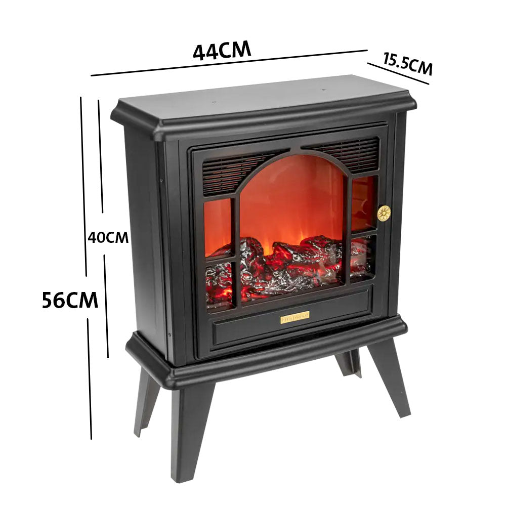 مدفأة ديكورية بإضاءة على شكل نار