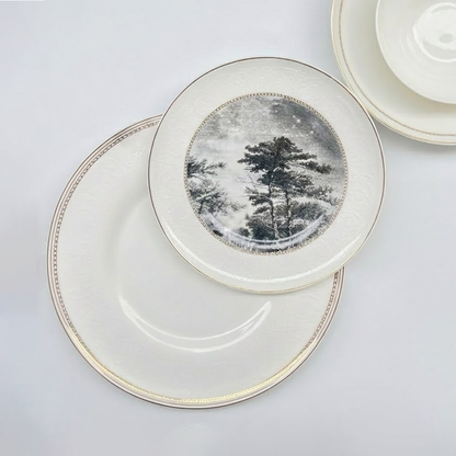 طقم أطباق مائدة فاخر 24 قطعة