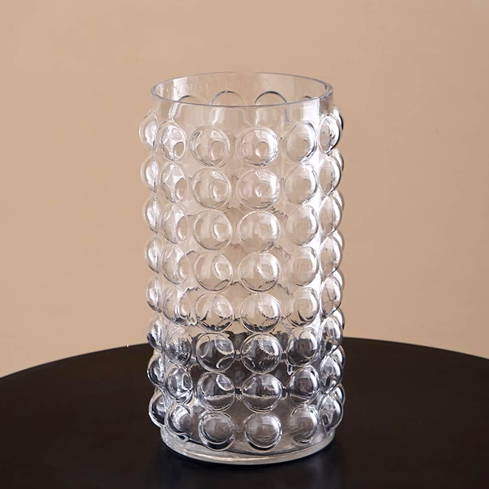 مزهرية زهور زجاجية