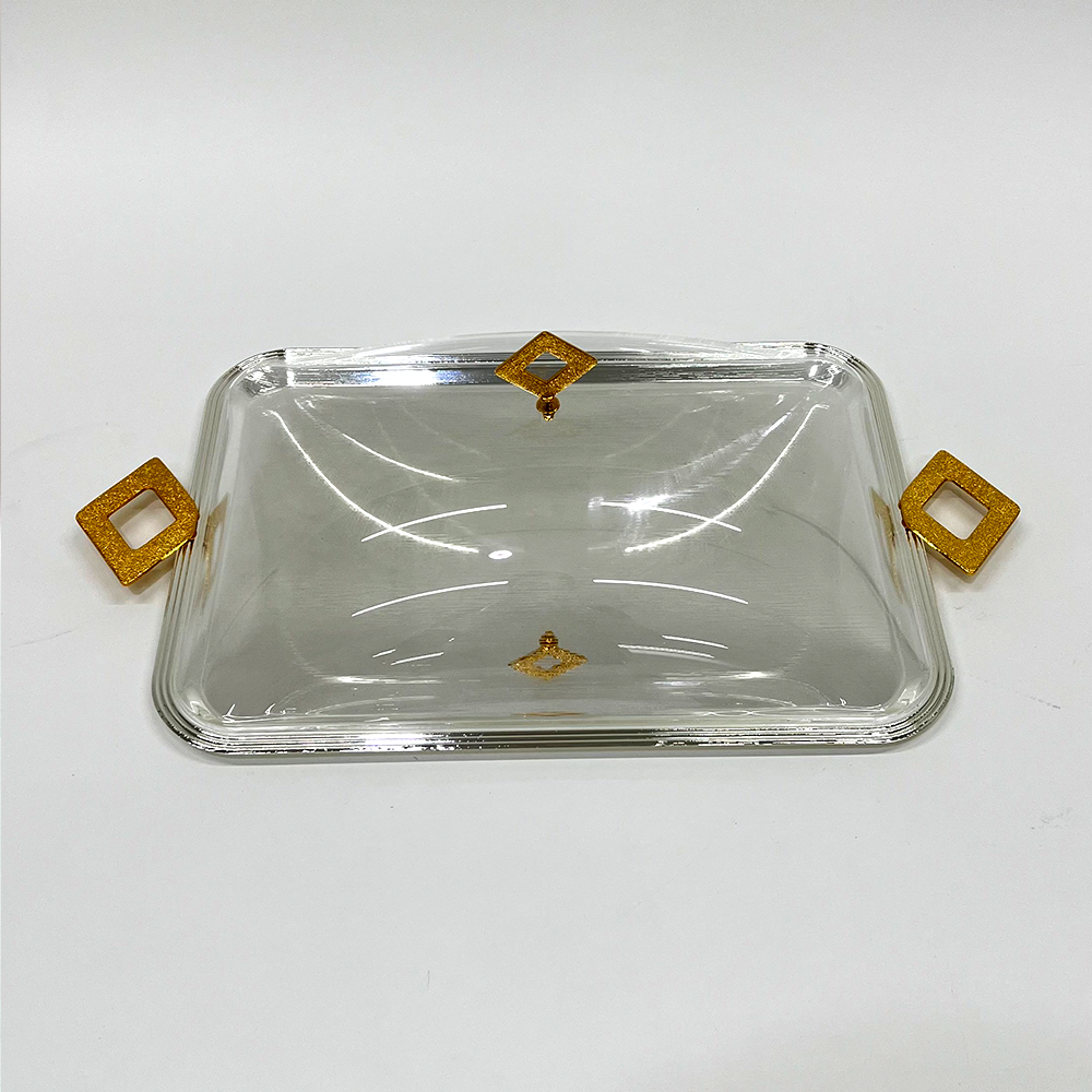 طبق تقديم كيك بغطاء كبير