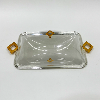 طبق تقديم كيك بغطاء كبير