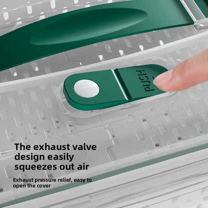 صندوق تخزين محكم الإغلاق مع غطاء صمام هواء