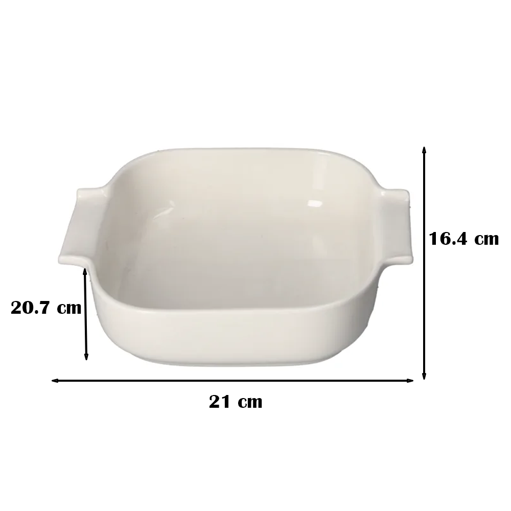 صينية فرن سيراميك مربعة