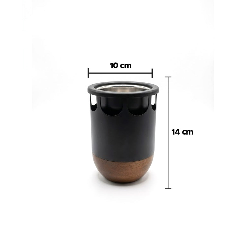 مبخرة عود بقاعدة خشبية