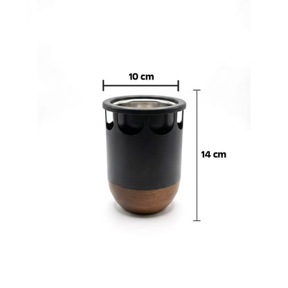 مبخرة عود بقاعدة خشبية