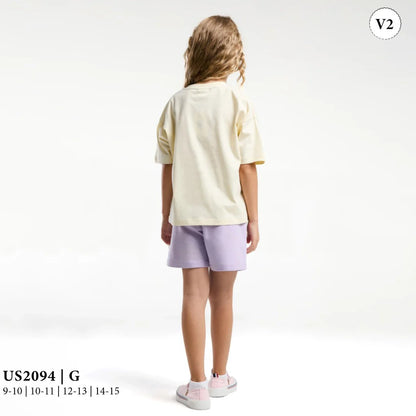 طقم بناتى بطبعة زهرة