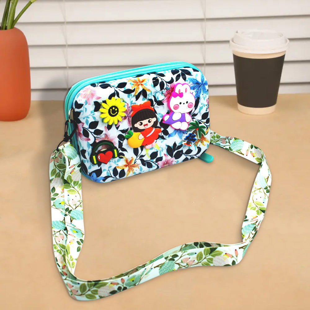 حقيبة كتف مطبوعة بسحّاب للأطفال