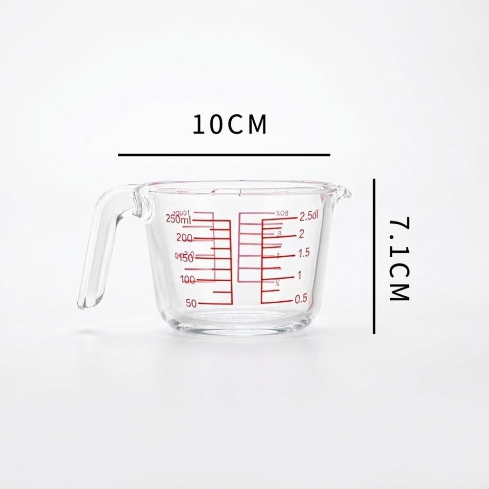 كوب قياس زجاجي مقاوم للحرارة