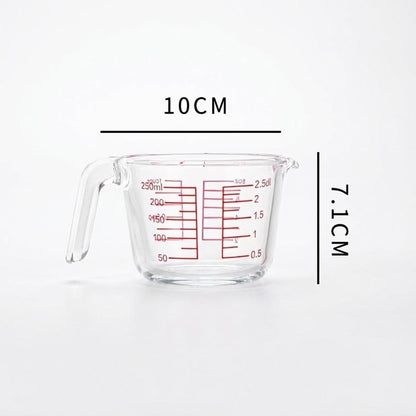 كوب قياس زجاجي مقاوم للحرارة