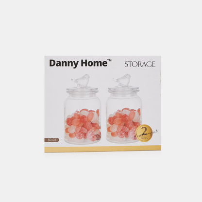 طقم برطمانات تخزين زجاجية