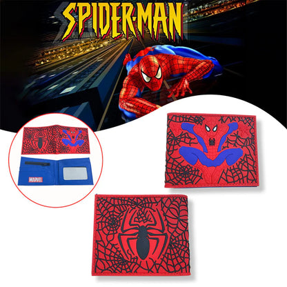 محفظة جلد مطبوعة موديل سبايدرمان