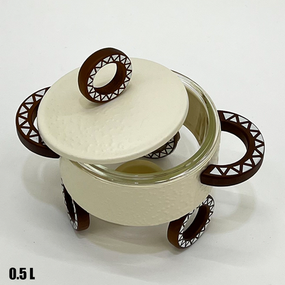 سخان طعام زجاجي صغير 0.5 لتر