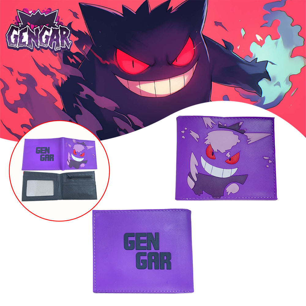 محفظة من جلد البولي يوريثان بطبعات بوكيمون جينجار16
