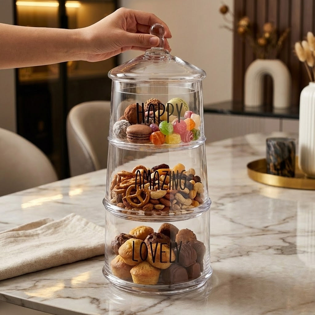 مرطبان زجاجي مستدير