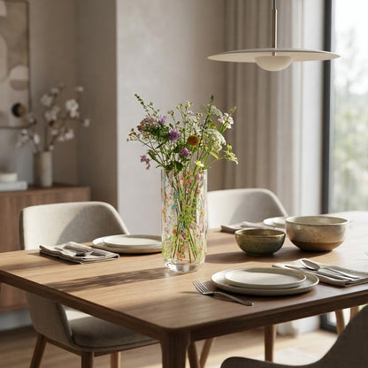 مزهرية زجاجية 25 سم