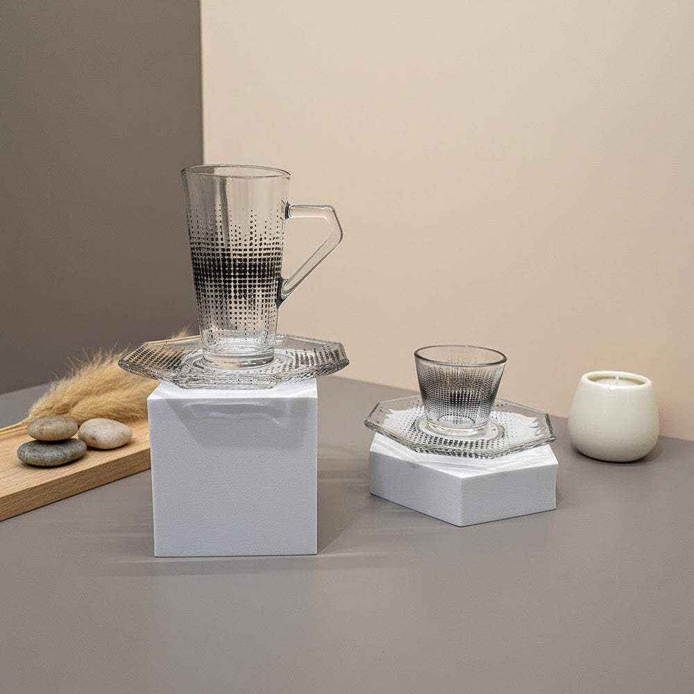 طقم استكانة وفنجان 18قطعة