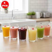 طقم أكواب زجاجية كلاسيكية – 6 قطع (415 مل)