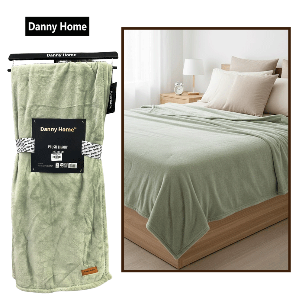 بطانية قطيفة فاخرة ناعمة سادة