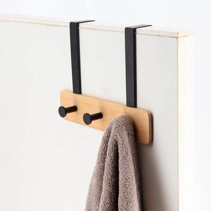 علاقة باب خشبية من الخيزران والمعدن