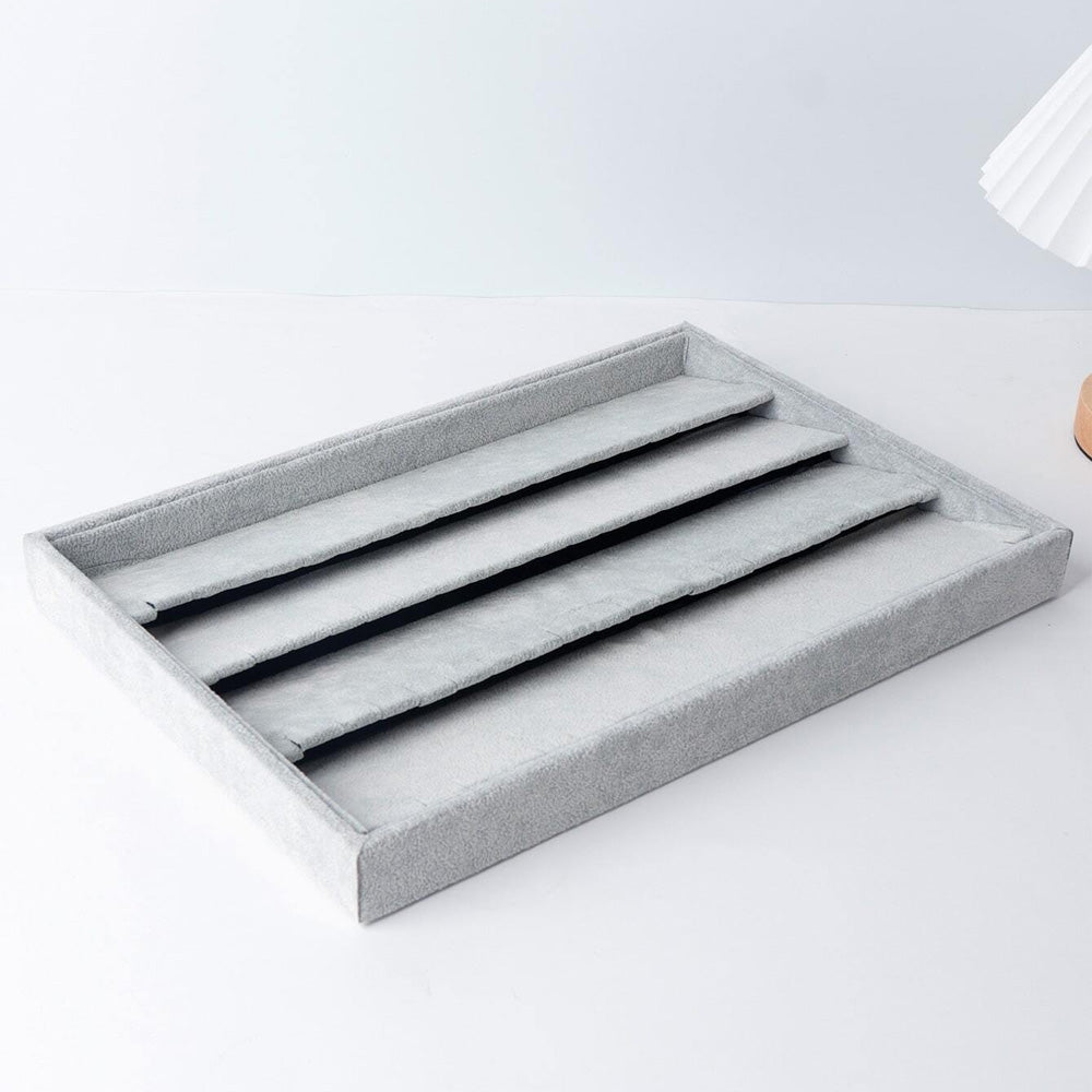 صينية عرض مجوهرات من المخمل 64 فتحة