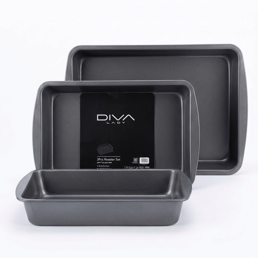 طقم صواني تحميص 3 قطع