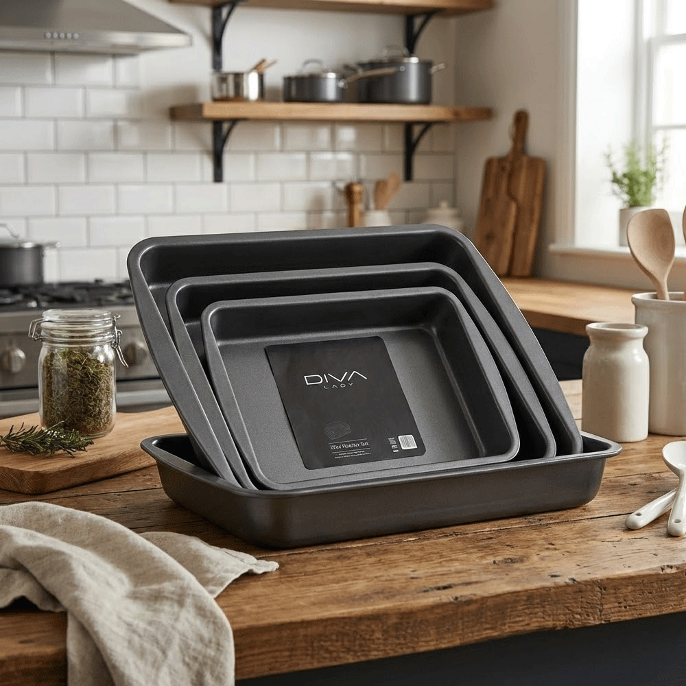 طقم صواني تحميص 3 قطع