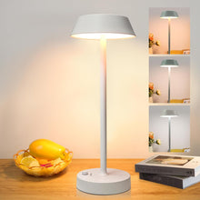 مصباح طاولة معدني قابل للشحن