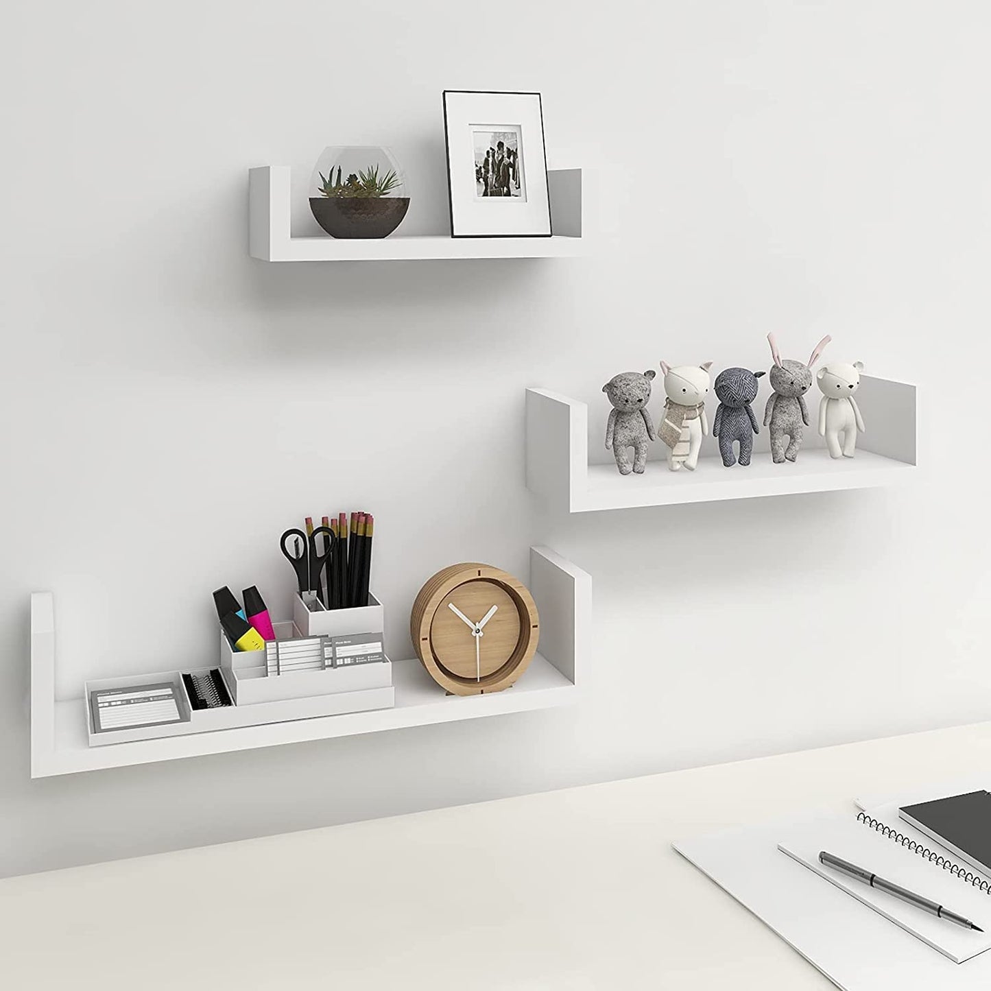 طقم ارفف خشبي 3 قطع