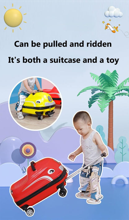 حقيبة سفر للأطفال بعجلات قابل للركوب