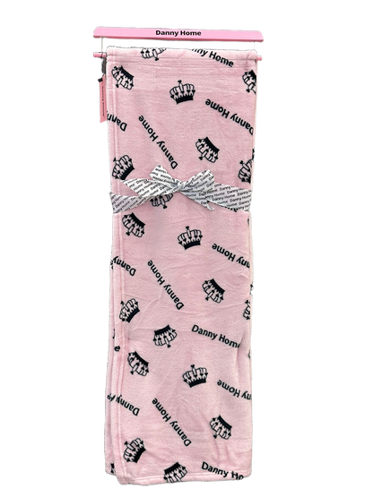 بطانية قطيفة ناعمة فاخرة وردي