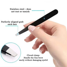 ملقط حواجب ذو طرف مائل