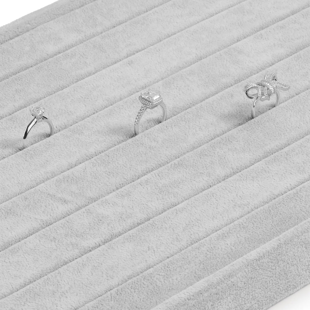 صينية لتنظيم المجوهرات مخمل