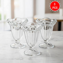 كوب آيس كريم زجاجي كلاسيكي