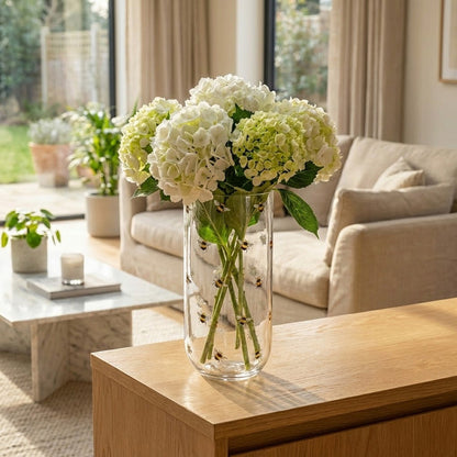 مزهرية زجاجية 25 سم