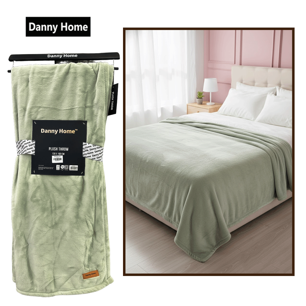 بطانية قطيفة فاخرة ناعمة سادة