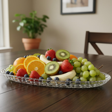 طبق تقديم زجاجي فاخر