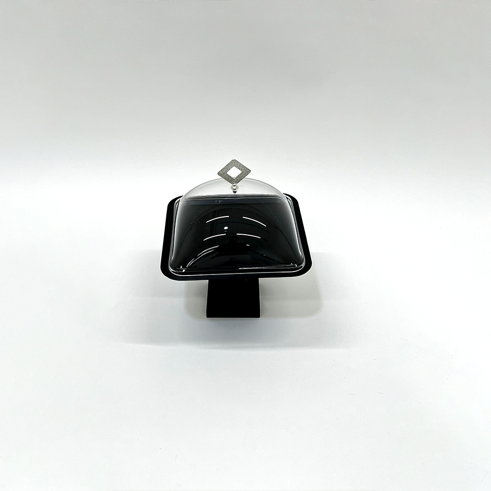 طبق تقديم كيك بغطاء صغير