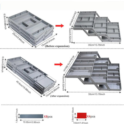 منظم ادراج من 3 طبقات