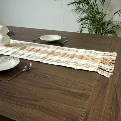 مفرش طاولة قطني بتصميم ريفي حديث