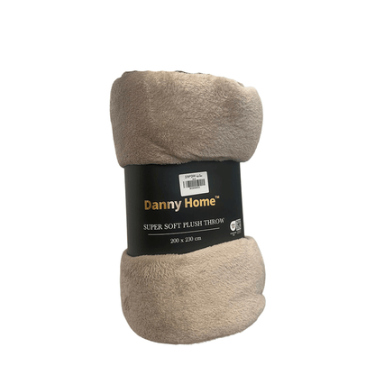 بطانية قطيفة فاخرة ناعمة سادة 150 سم