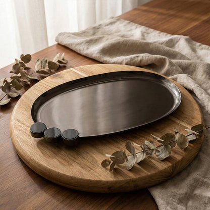 صينية تقديم بيضاوية