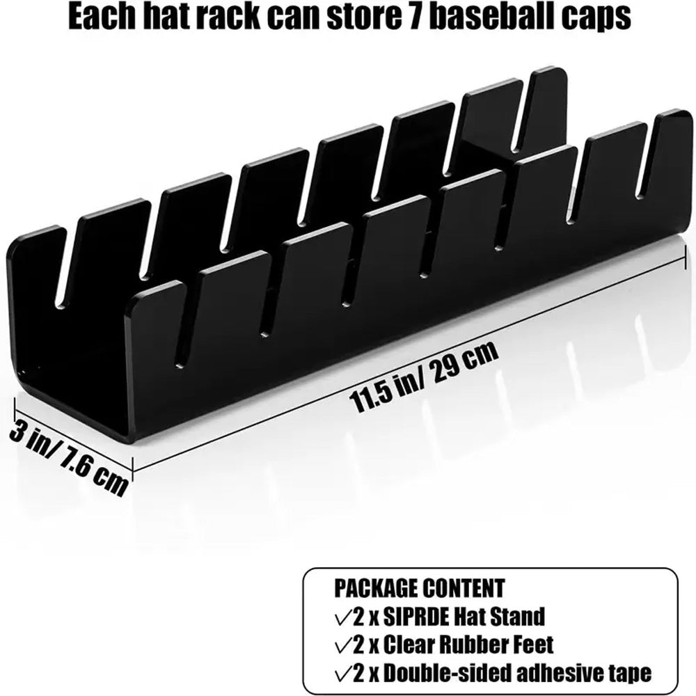 رفوف لعرض وتنظيم القبعات لـ 14 قبعة